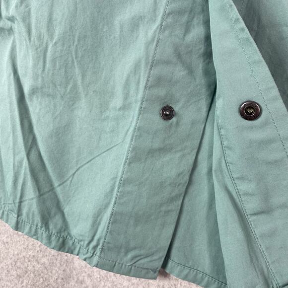 Uskees Mens M #6003 Lightweight Short Sleeve Button Up Shirt in Eucalyptus - Picture 3 of 6